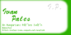 ivan pales business card